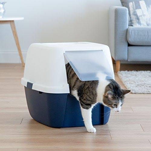 Navy Jumbo Cat Litter Box E7719