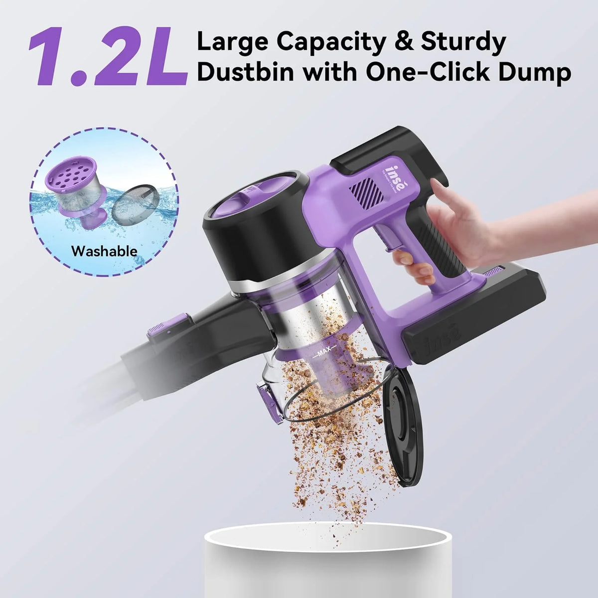 Cordless 6-in-1 Stick Vacuum Cleaner with 26Kpa Suction T6311