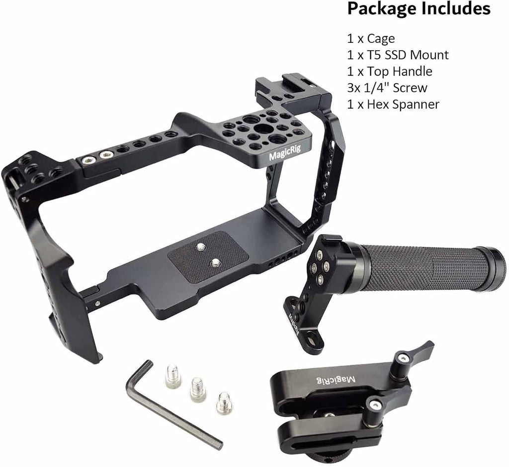 Full Cage Kit with Rubber Top Handle & T5 SSD Mount O583