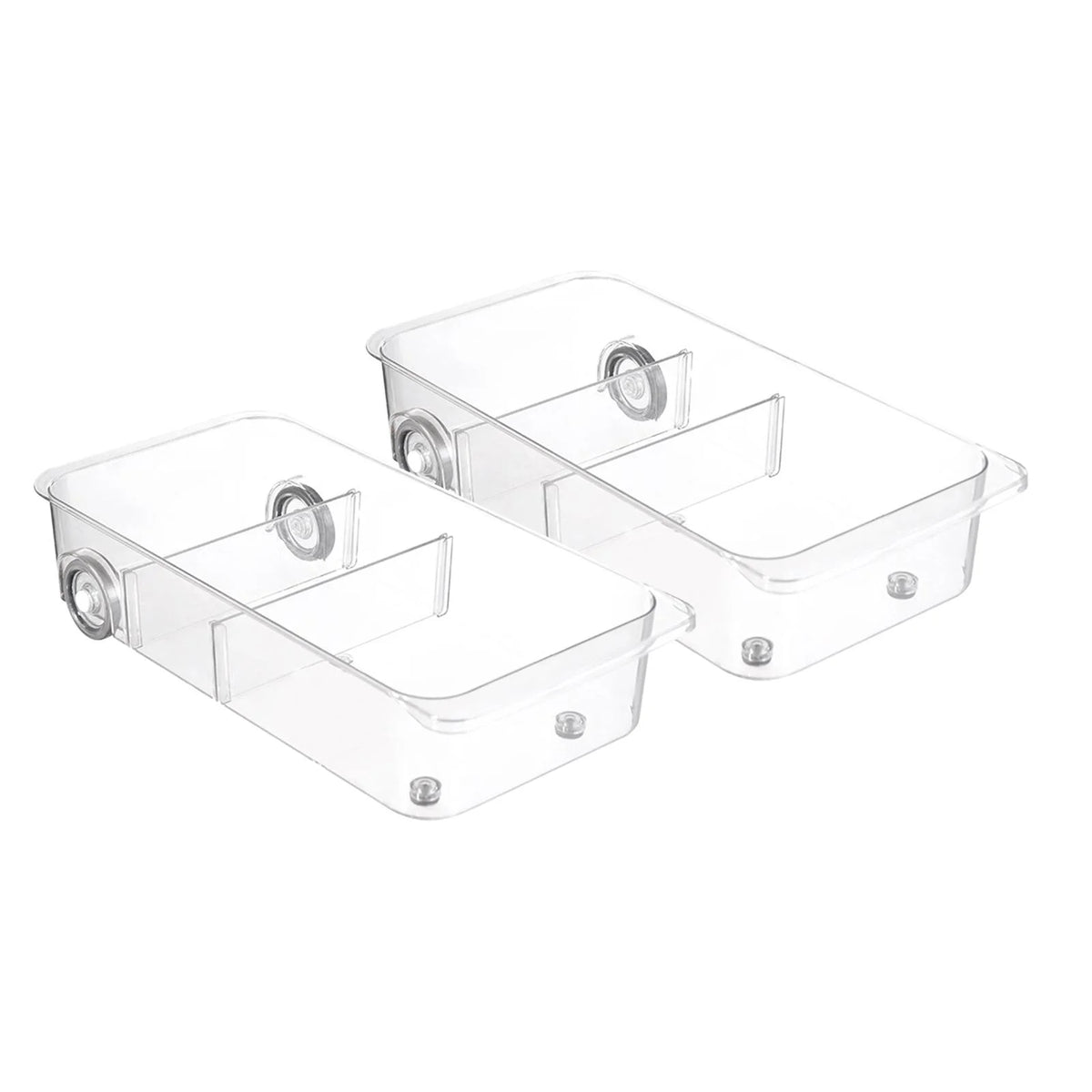 Clear Fridge Drawer Organizer Storage Bins 2 Piece I7246
