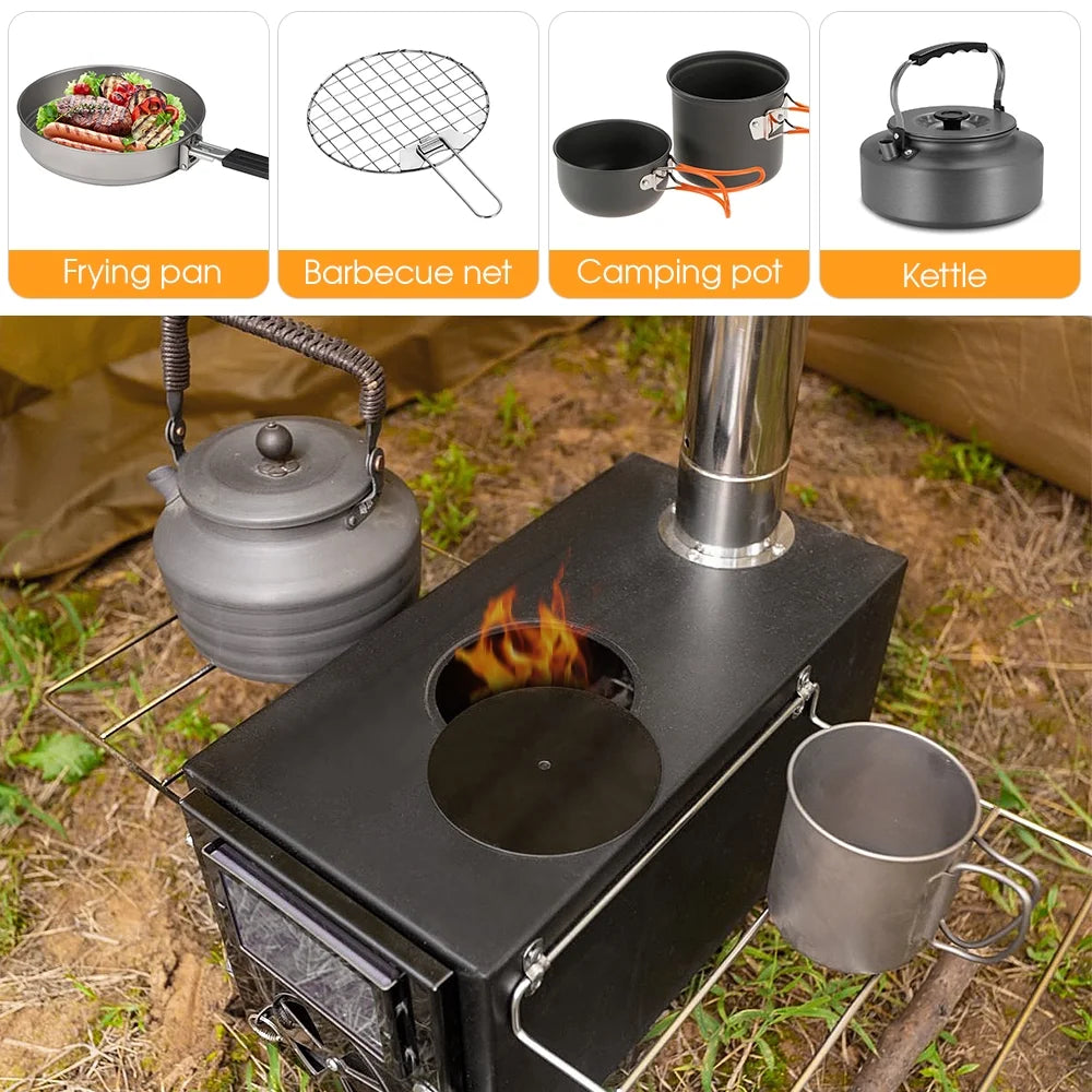 Portable Burner Firewood Multifunctional Stove H2064