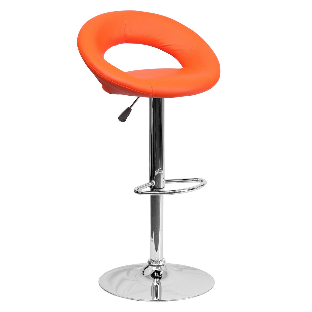 2 Pack Vinyl Adjustable Height Barstool Q2634