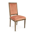 Salmon Velvet Side Chair A483470