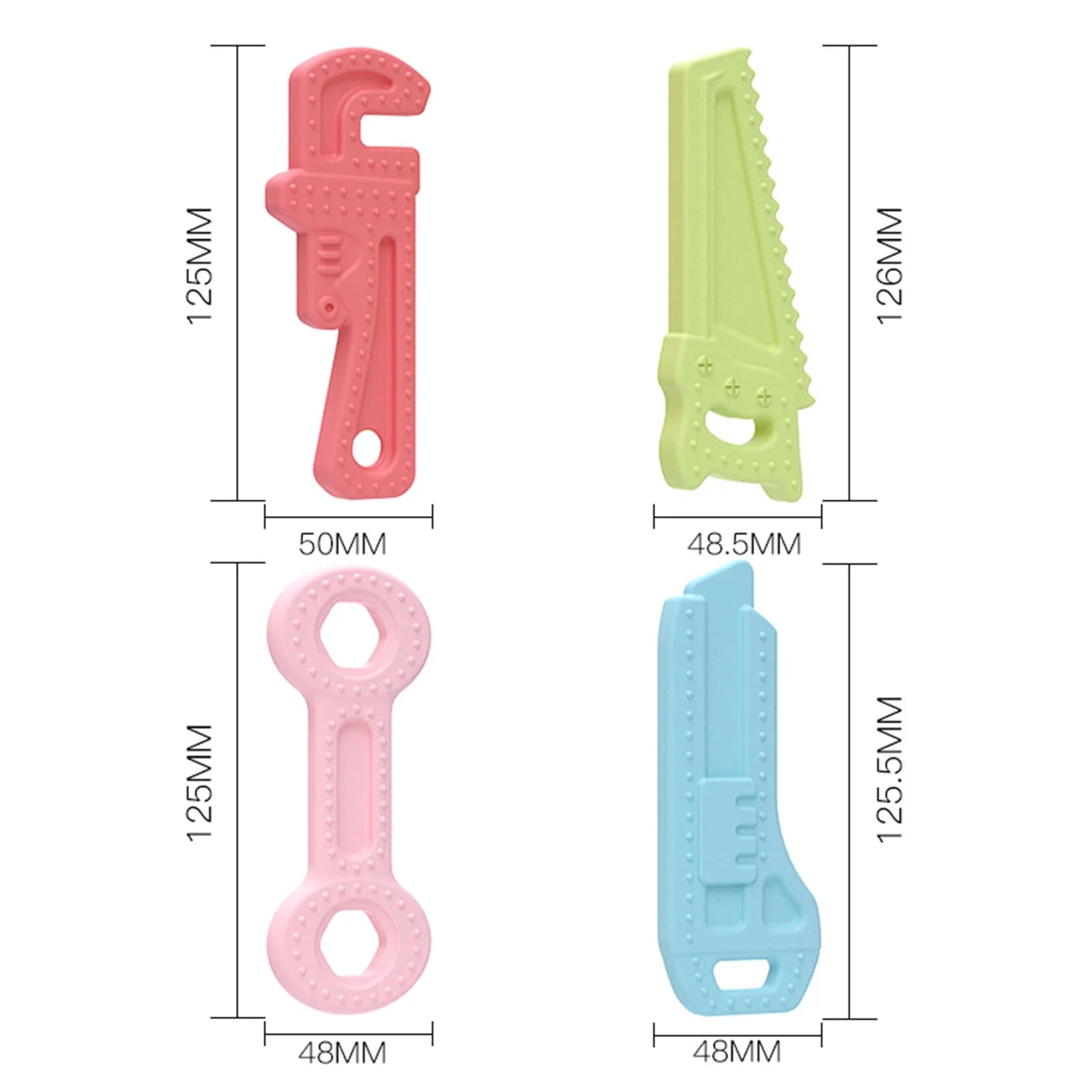 Teething Toys BPA-Free Silicone 4 Toys T3098
