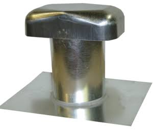 Galvanized 8x22 Roof Cap with 6x22 Clearance C384