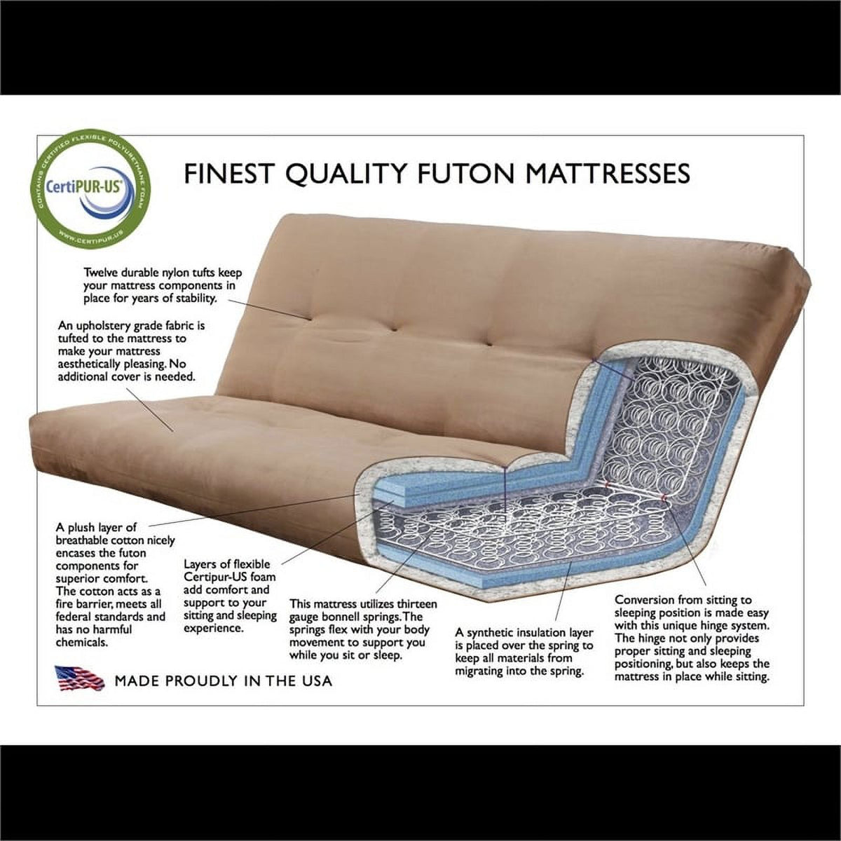 Blue Sofa Sleeper with Storage and Mattress R9381