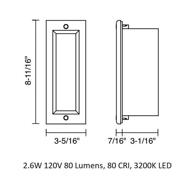 White LED Step Light P4213