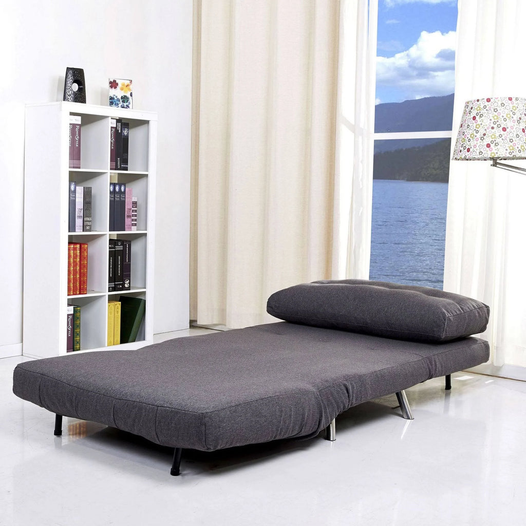 Gray Convertible Chair Bed M906