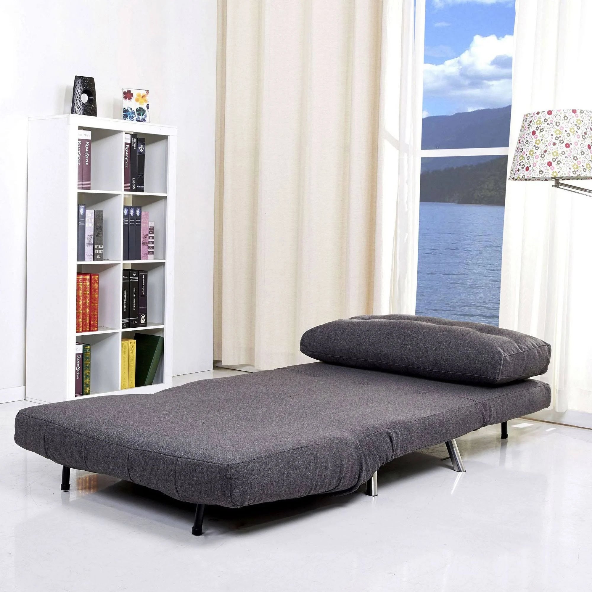 Gray Convertible Chair Bed M906