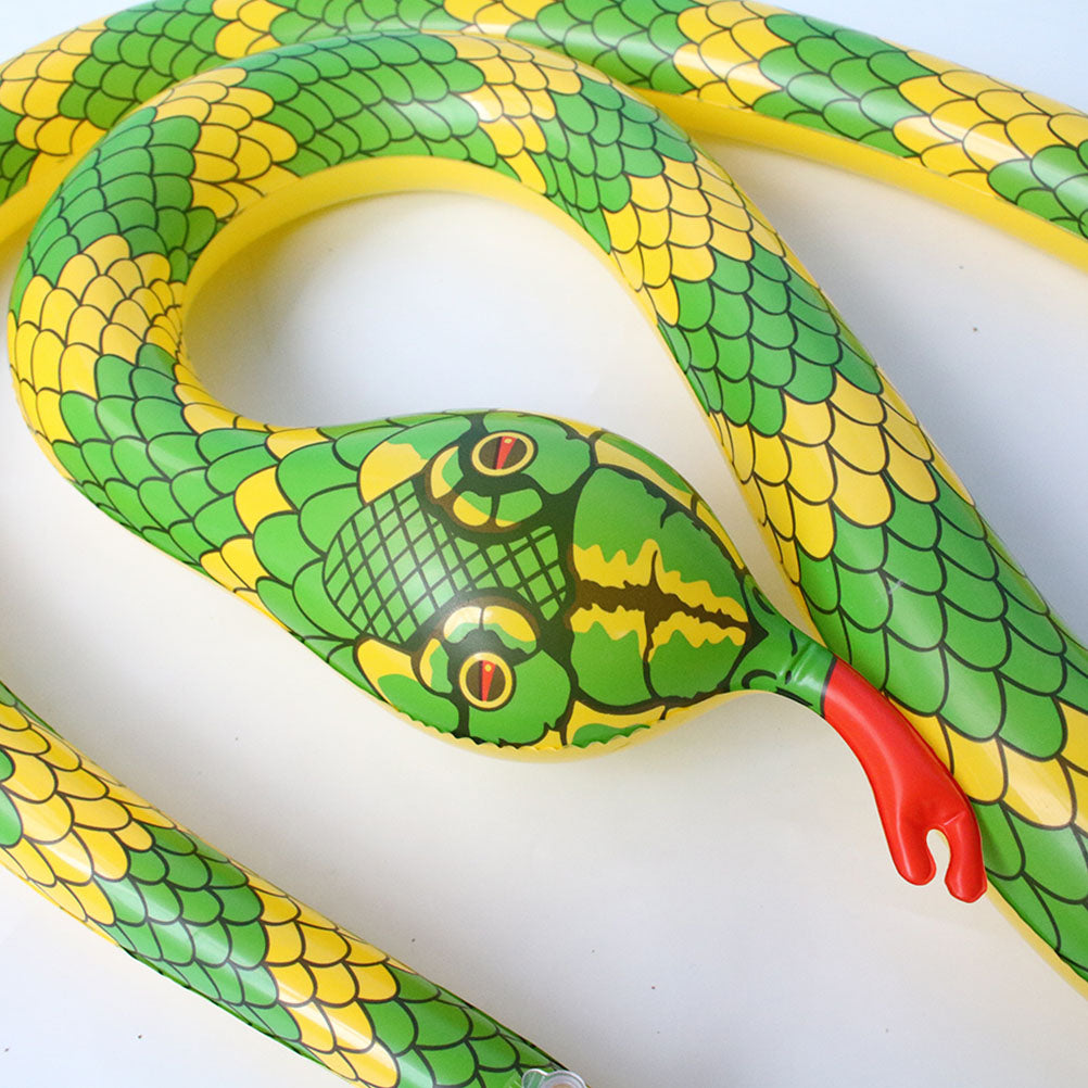 Yellow Inflatable Snake Toy E2691