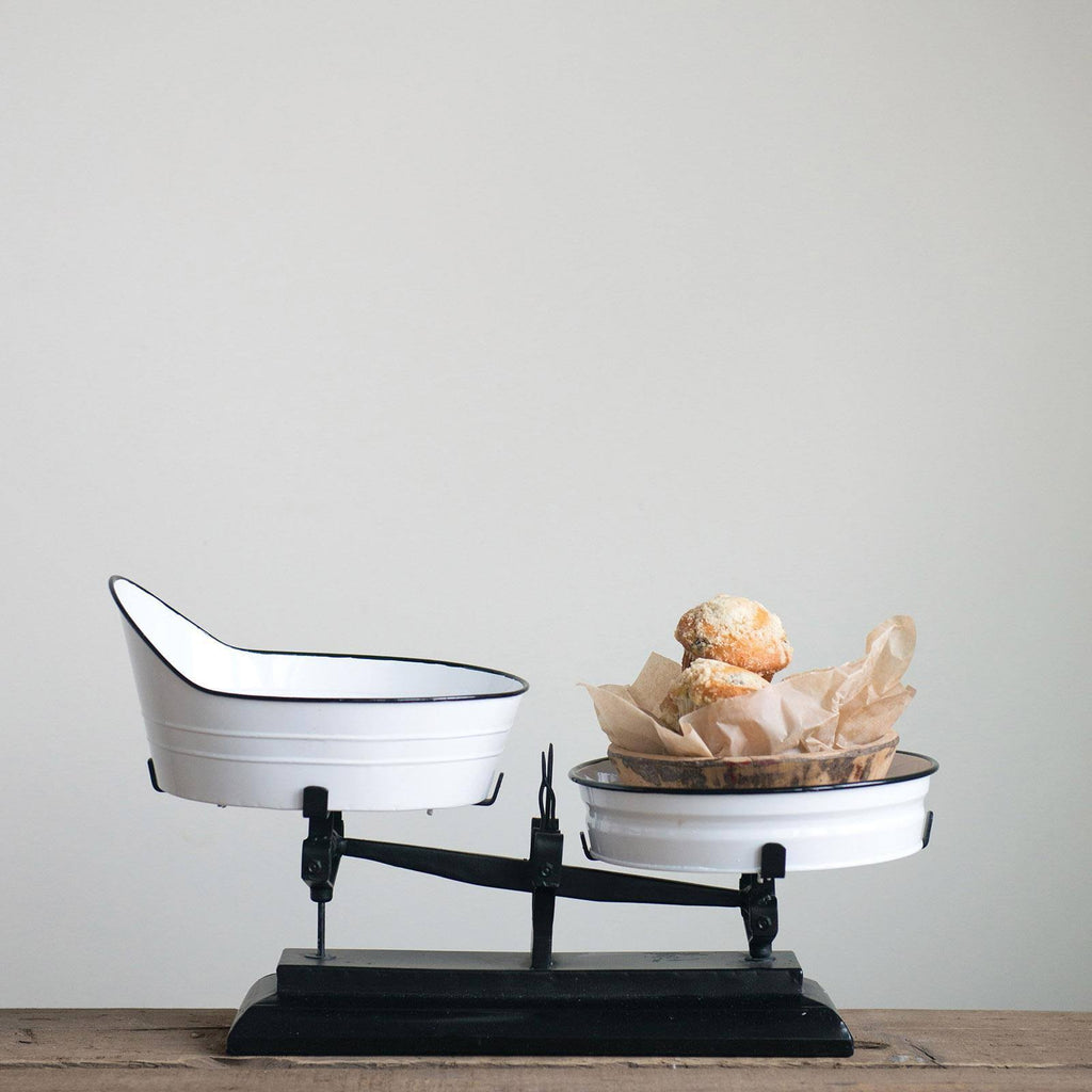 White Decorative Metal Scale Z859339