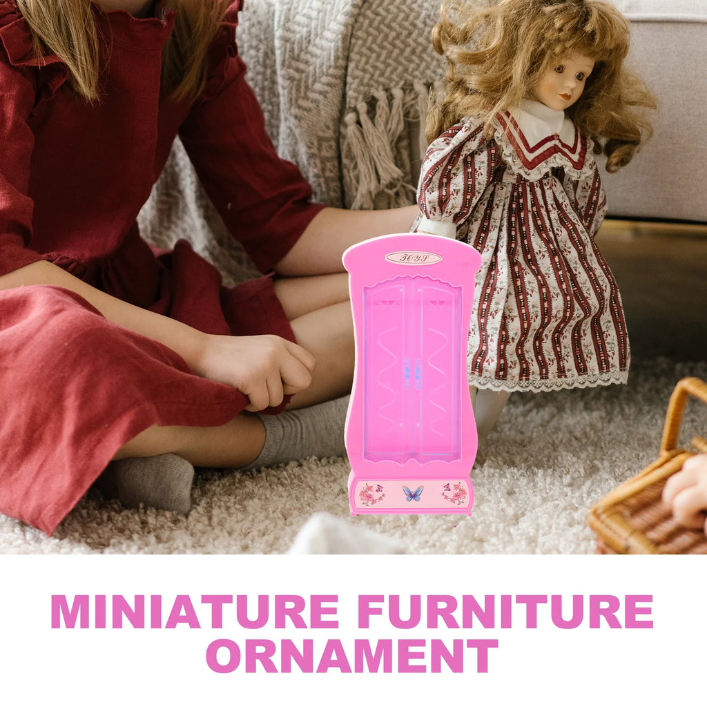 Miniature Doll Wardrobe Closet 2 Pcs E8884