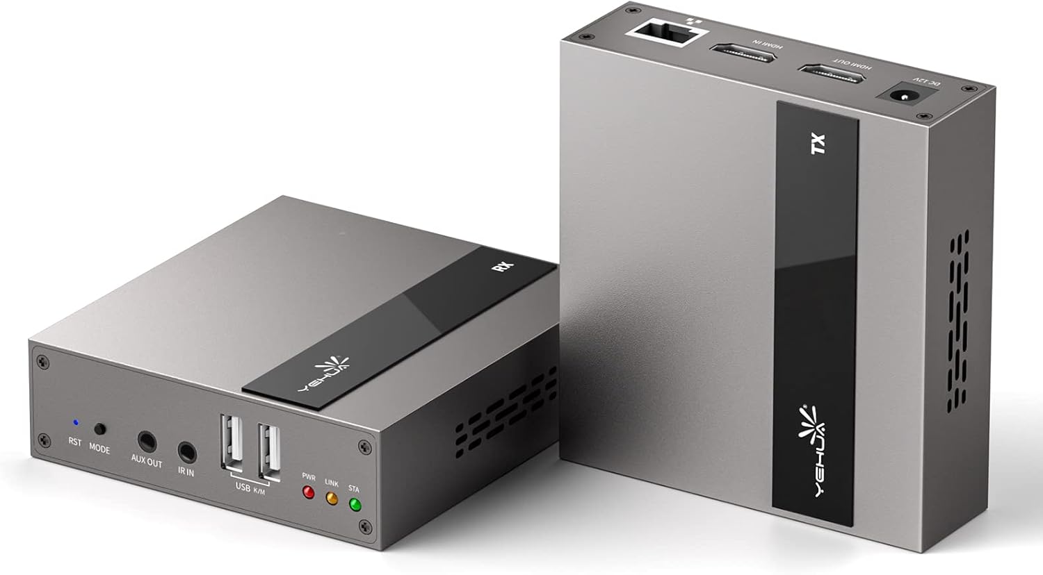 HDMI KVM Extender via CAT5E/6 Ethernet Cable with IR Remote Control, Local Loopout, 1080P@60Hz L872