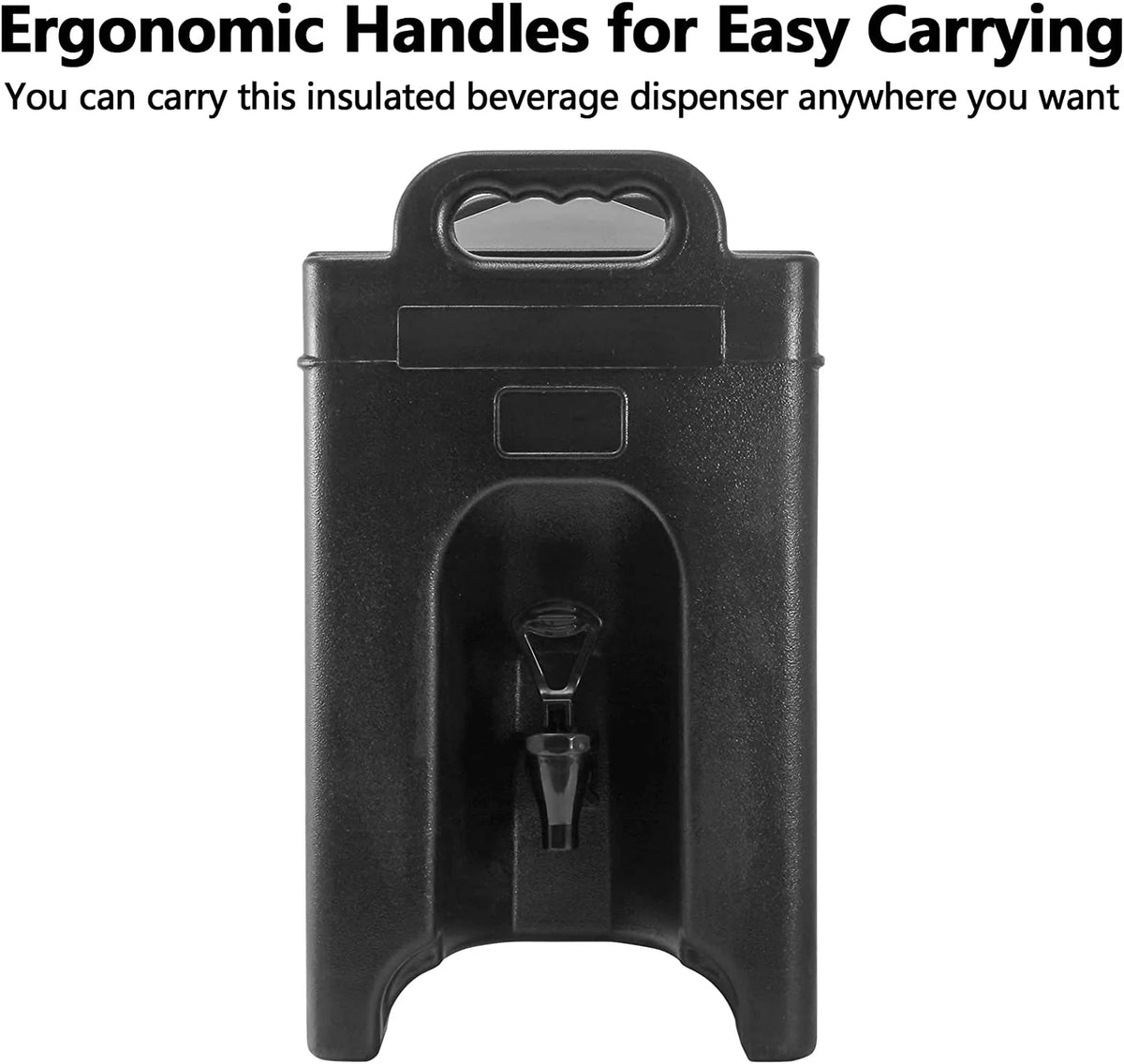 Black Double-Walled Plastic Beverage Dispenser 2Pcs T10284