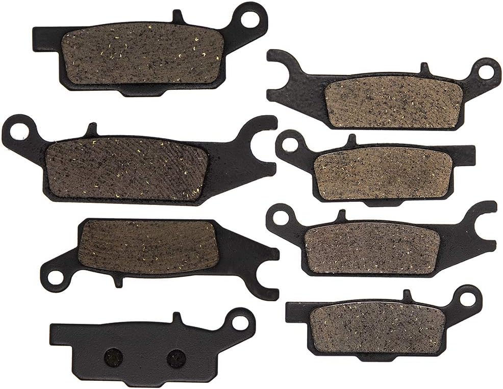 Brake Pad Kit for Yamaha Grizzly 700 550, Organic, Pack of 2 V522596