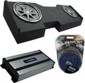 Compatible with GMC Sierra Crew Cab Kicker Bundle Dual 12 Sub Box Amp Z214