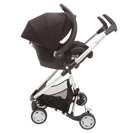 Rocking Black Stroller with Folding Seat O85563