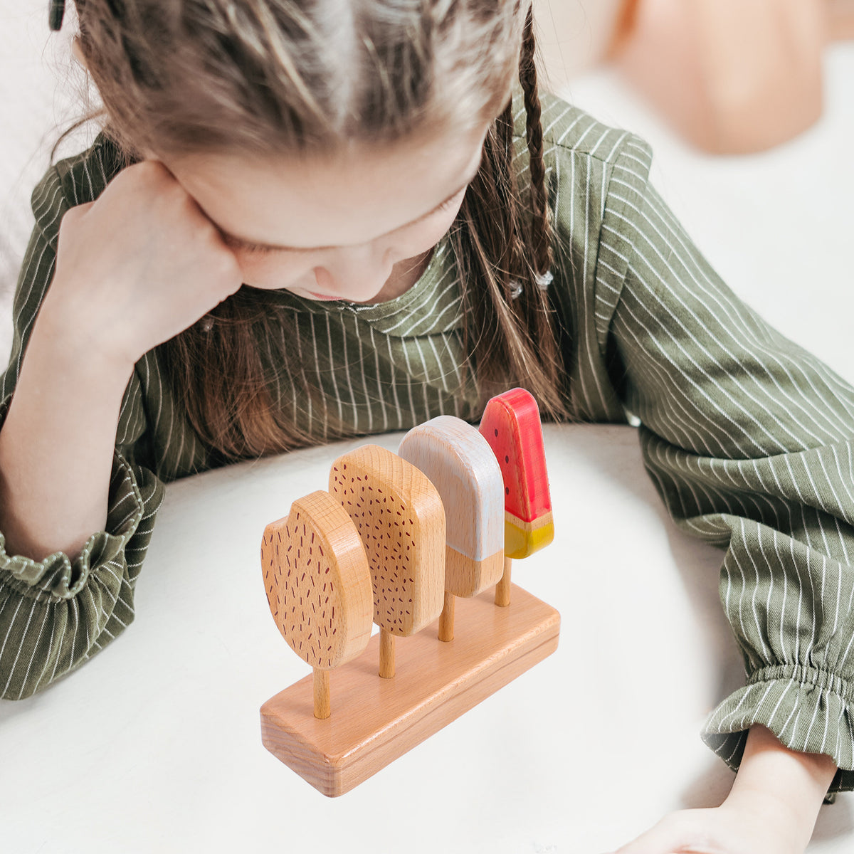 Beech Wooden Ice Cream Toy Playset H470