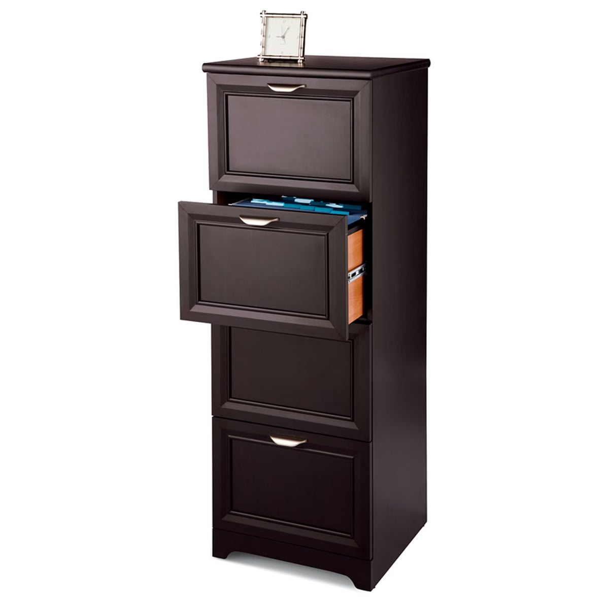 Espresso 4-Drawer File Cabinet Y723182