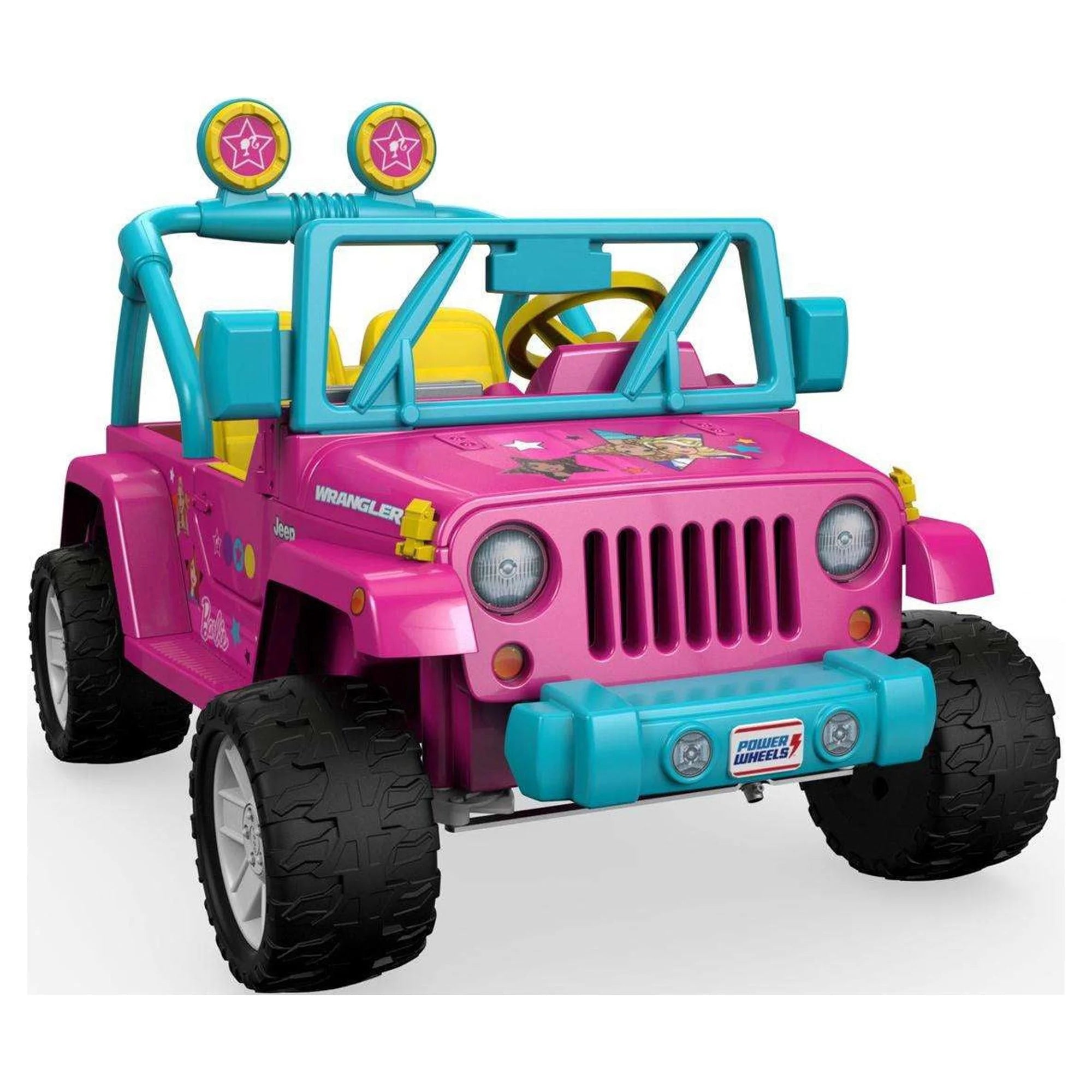 Barbie Jeep Wrangler with Music and Power Lock Brakes B12750