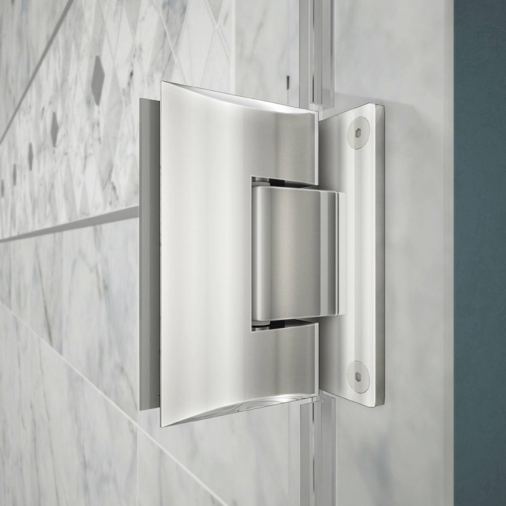 Fully Frameless Hinged Shower Door Chrome A104