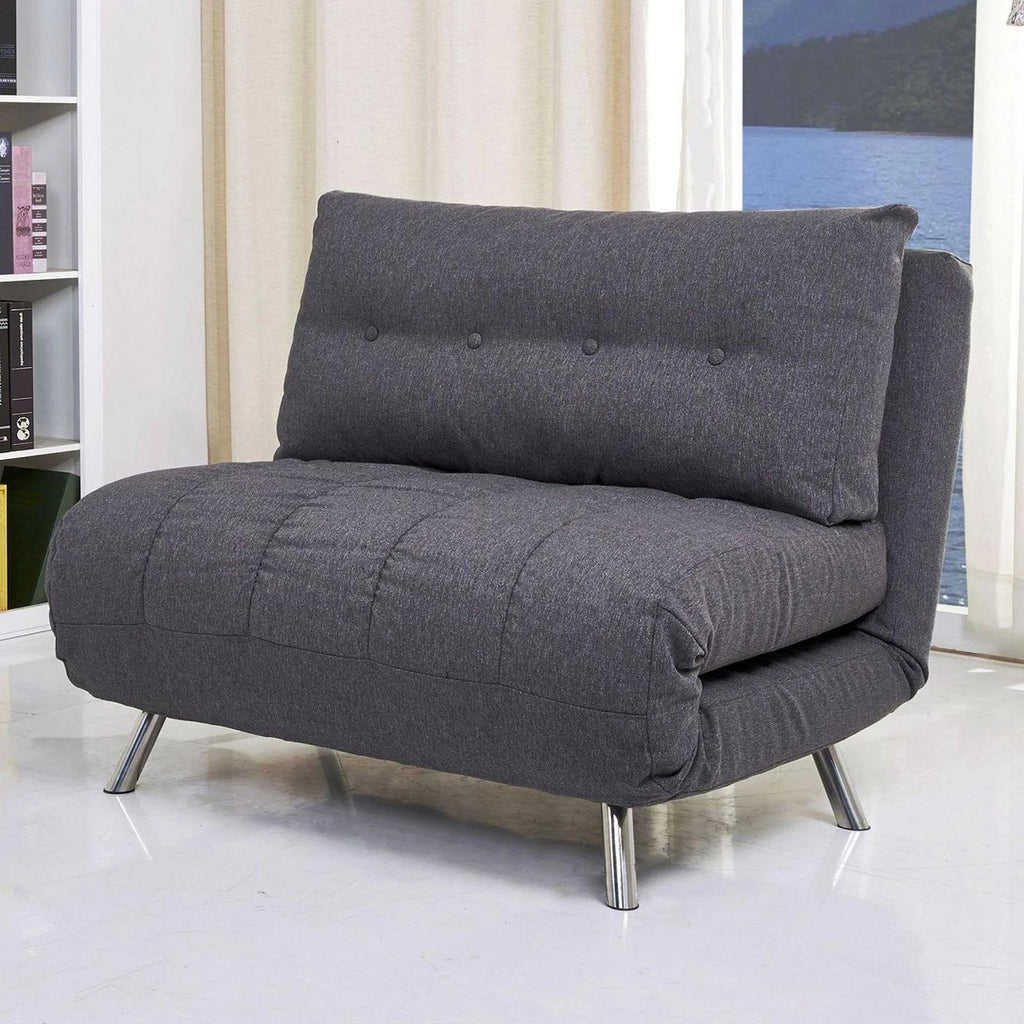 Gray Convertible Chair Bed M906