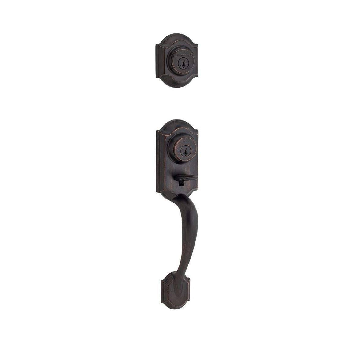Venetian Bronze Double Cylinder Handleset P682588