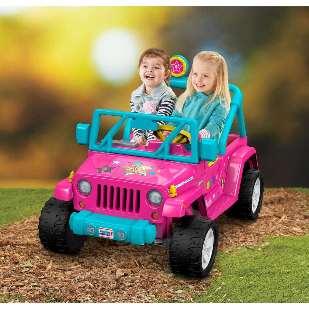 Barbie Jeep Wrangler with Music and Power Lock Brakes B12750