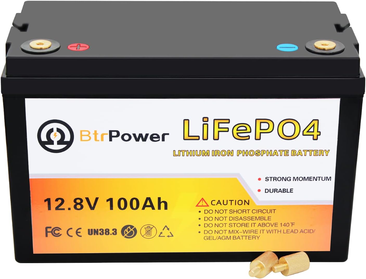 12V 200Ah LiFePO4 Deep Cycle Battery with 200A BMS I160368