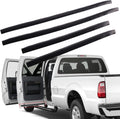 4Pcs Rubber Felt Door Seal Weatherstrip Trim for Ford F250 F350 F450 F550 Super Duty Crew Cab 1999-2016 Pack of 2 G4567