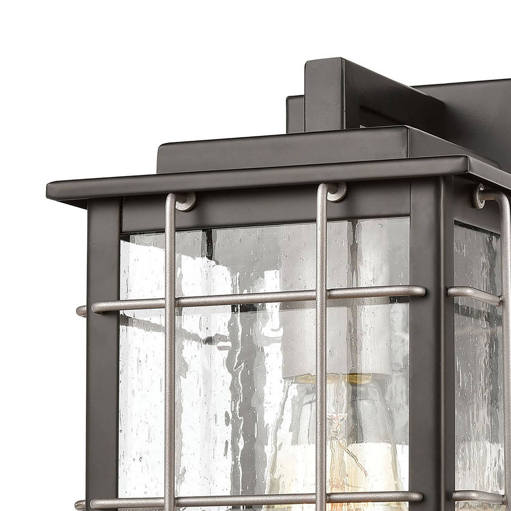 Matte Black 1-Light Sconce W30443