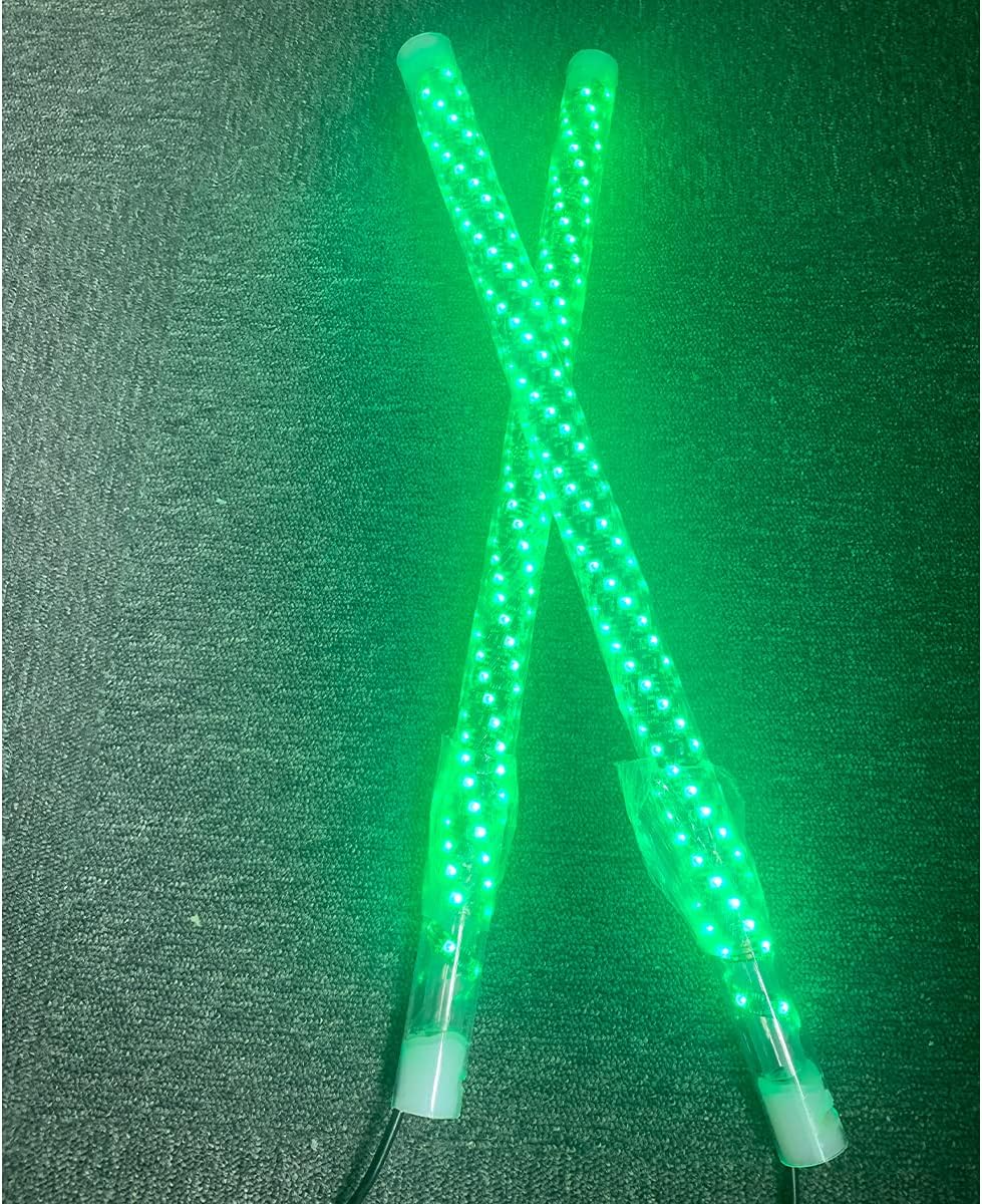 2PCS RGB LED Whip Lights Spiral Multiple Colors SUV Safety Light Bluetooth App Controlled W256698