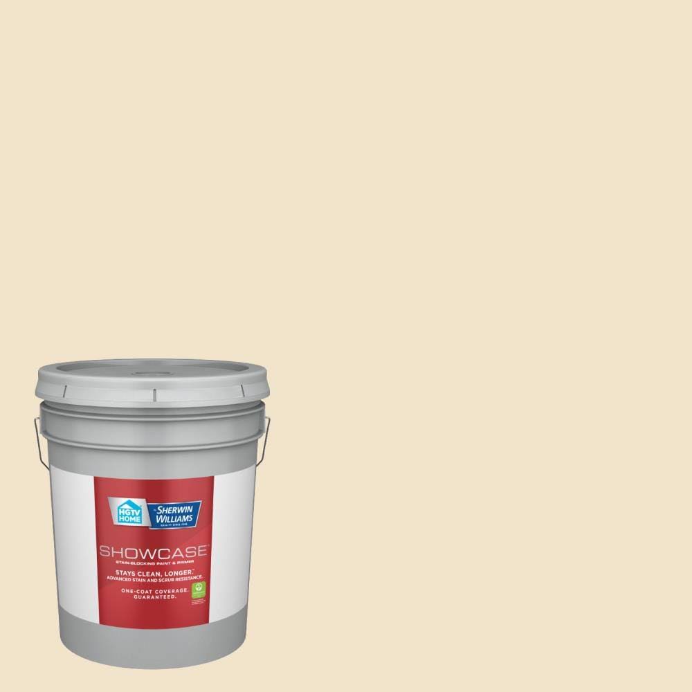 Satin Vanillin Interior Paint (5-Gallon) H480662
