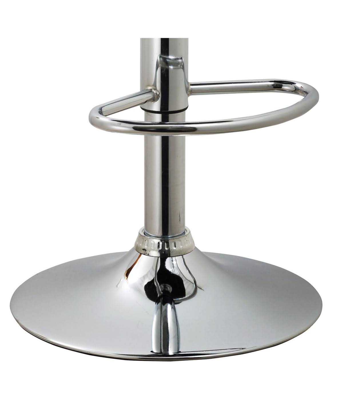 Black Contoured Hydraulic Lift Bar Stool with Footrest, Set of 2 P453