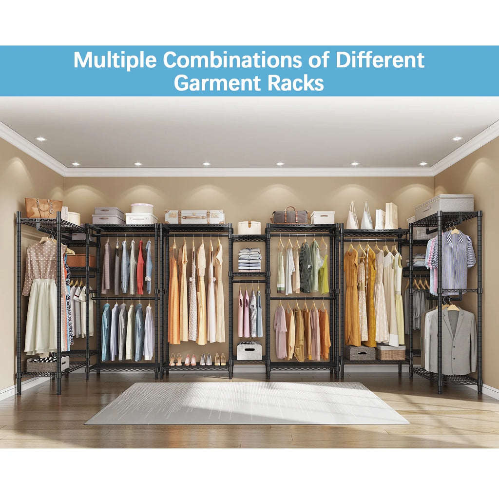 Black Freestanding Wire Garment Rack E2895