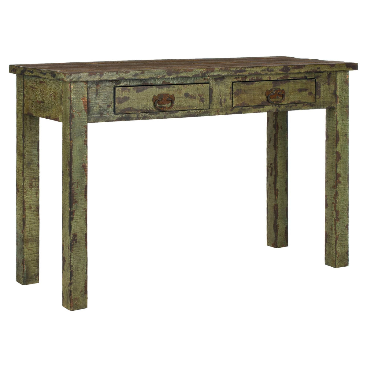 Antique Green Console C602