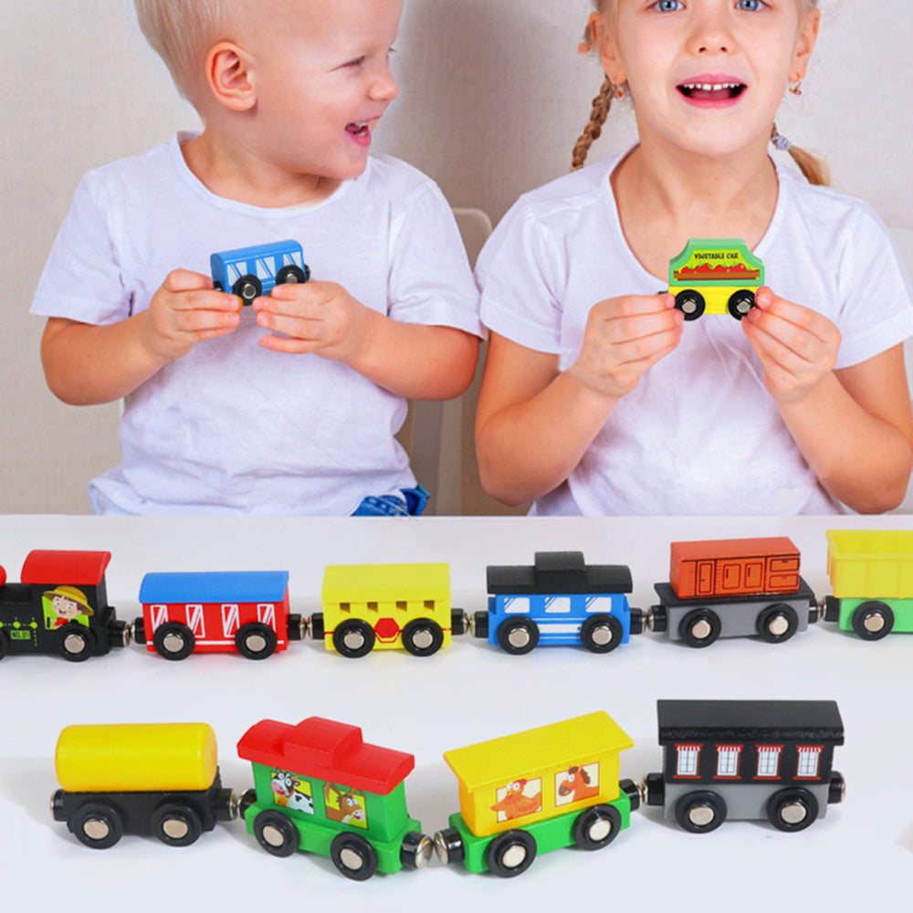 Wooden Train Toys Assembling Blocks Toy K5165