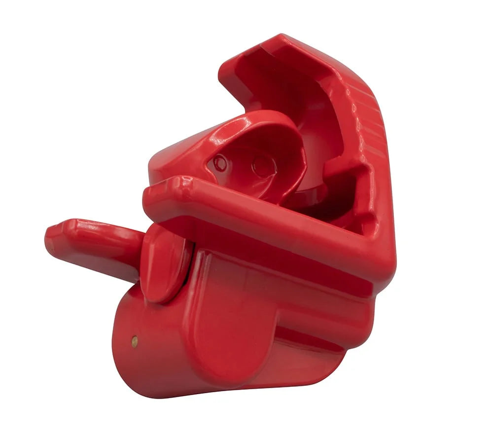 Red Steel Trailer Ball Hitch Lock L48083