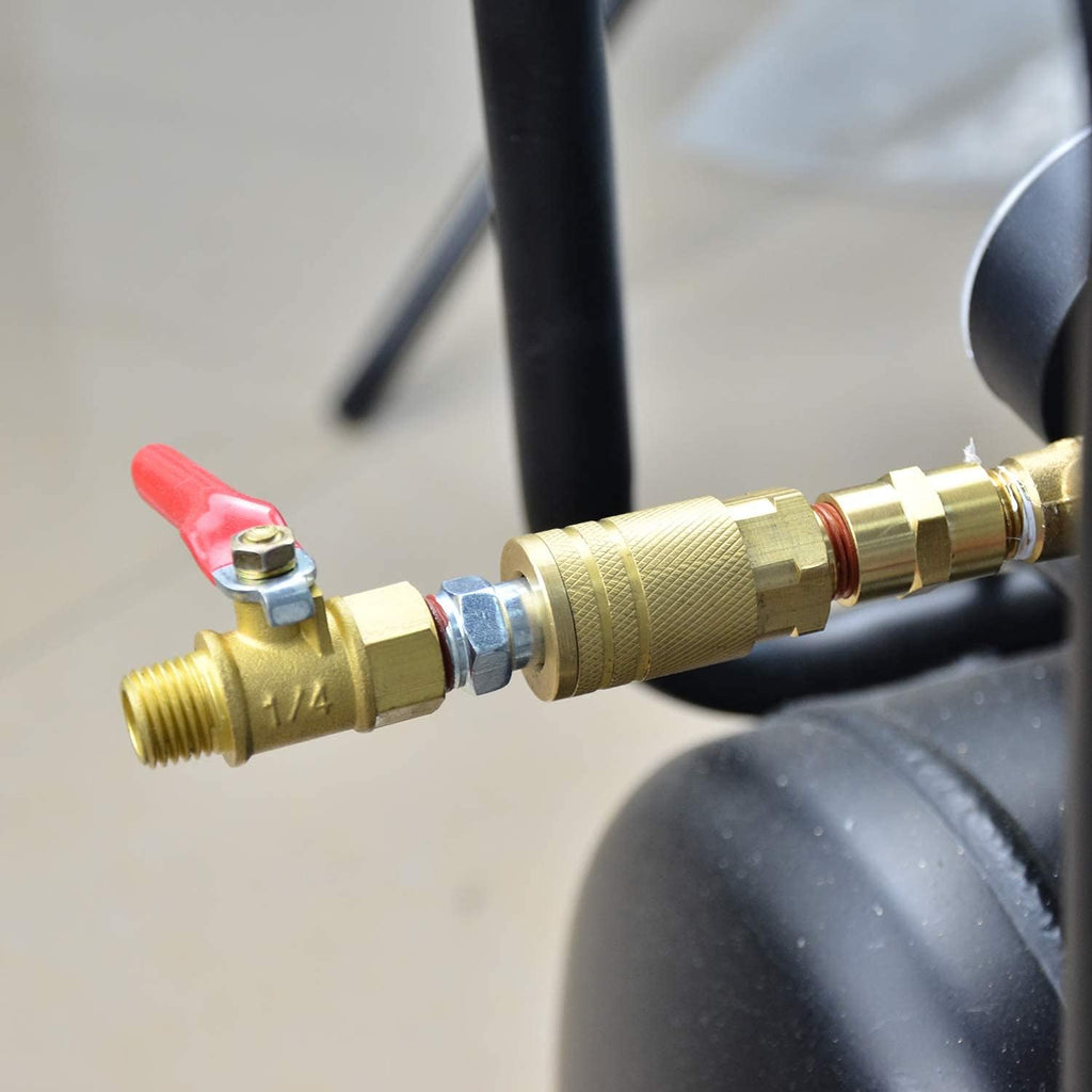 12PCS 1/4-Inch Brass Quick Connect Air Coupler C73949