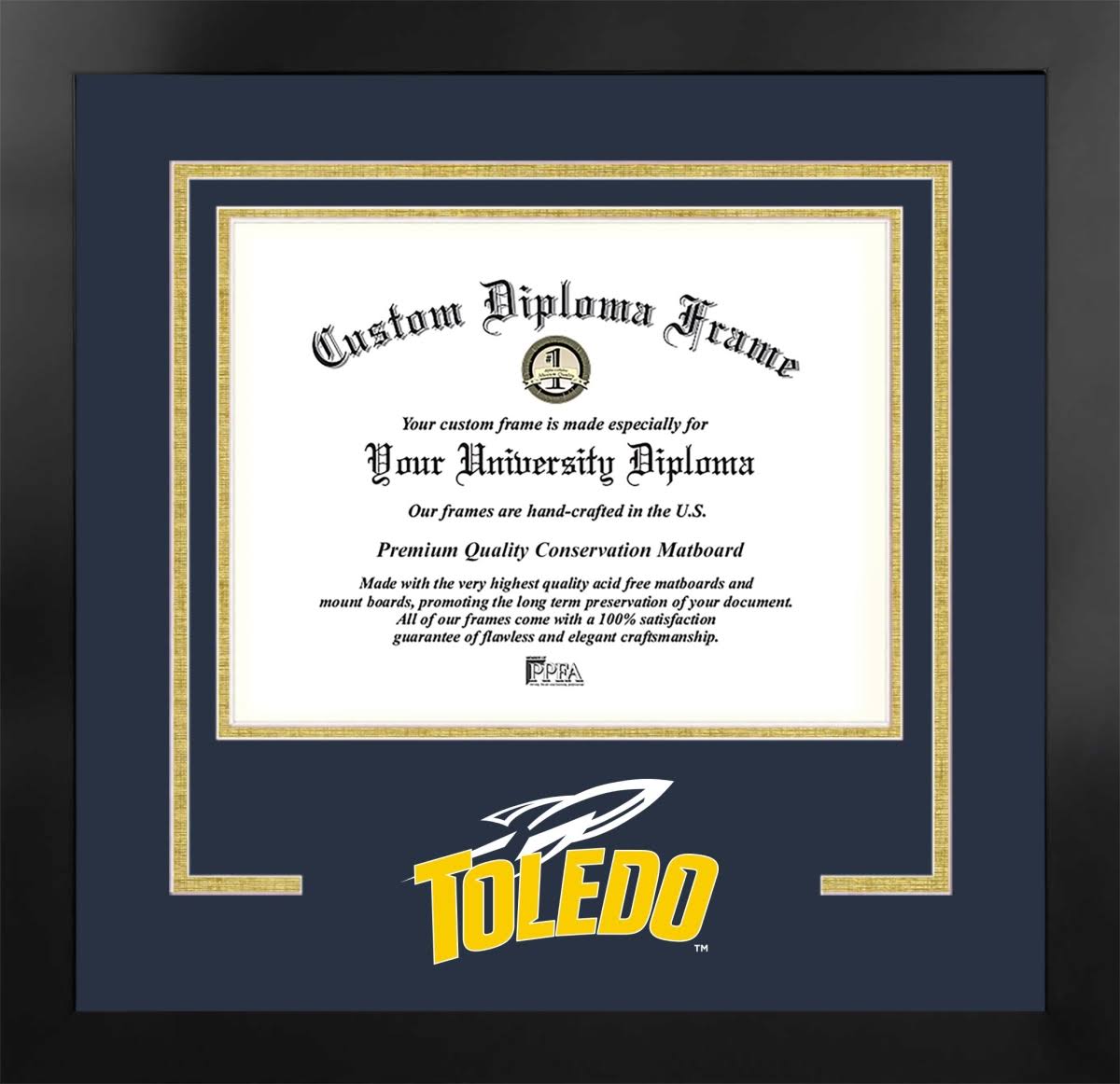 10 x 8 in. Nova Black Frame Diploma N17719