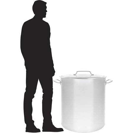 160 Quart Stainless Steel Stock Pot with Steamer Basket B38547