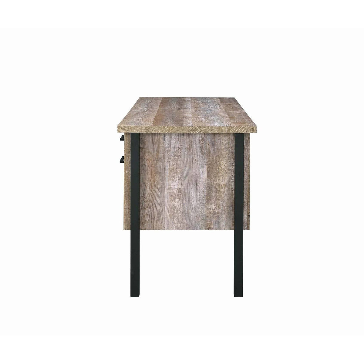 Weathered Oak 4-Drawer Office Desk G757