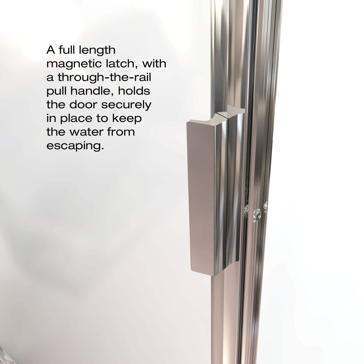 Pivot Framed Shower Door with Silver C474