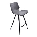 Vintage Gray/Black Metal Barstool W164633