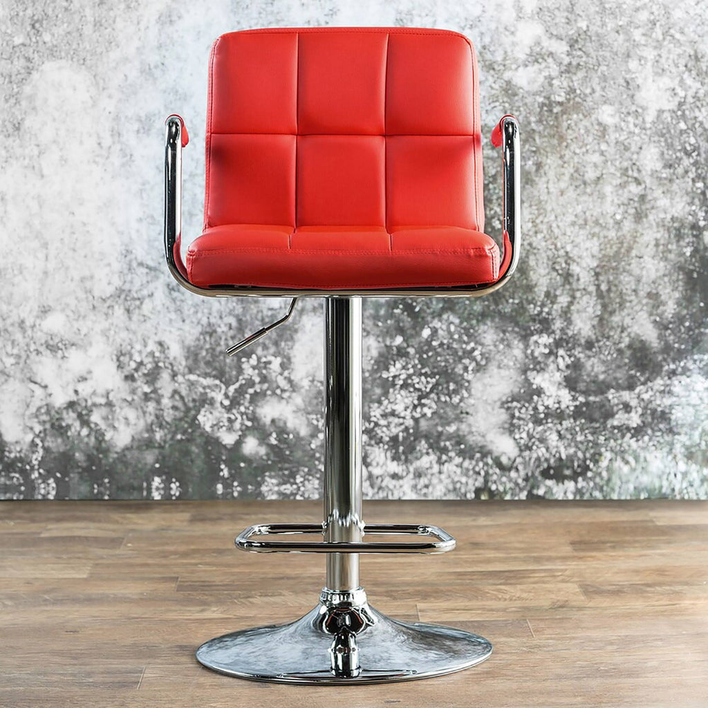 Green Adjustable Swivel Barstool Set of 2 F883303