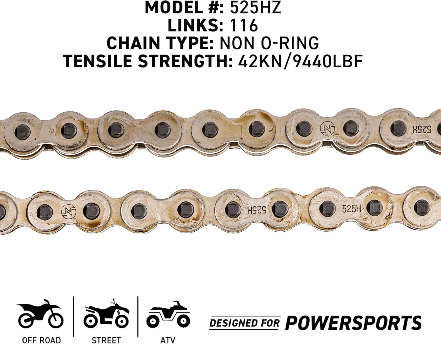Drive Sprocket Chain Combo Front 16 Rear 42 Tooth 525HZ Standard 116 Links S7018