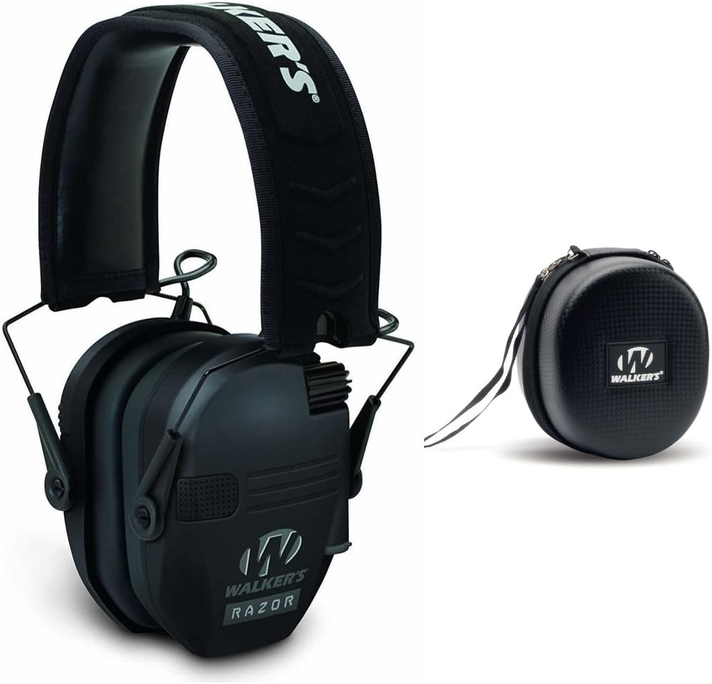 Razor Slim Electronic Shooting Hearing Protection Muff with Protective Case Z999148