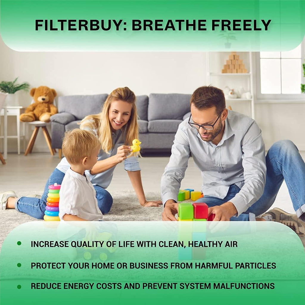 16x25x4 MERV 8 Pleated Air Filter (4-Pack) Q349