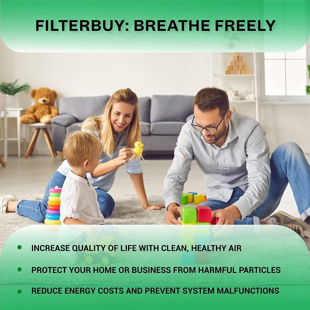 16x25x4 MERV 8 Pleated Air Filter (4-Pack) Q349