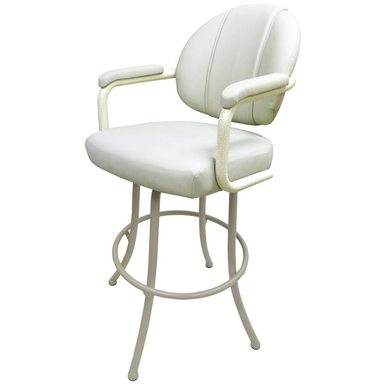 34x22 Vinyl Upholstered Swivel Tilt Extra Tall Bar Stool in Beige N9376